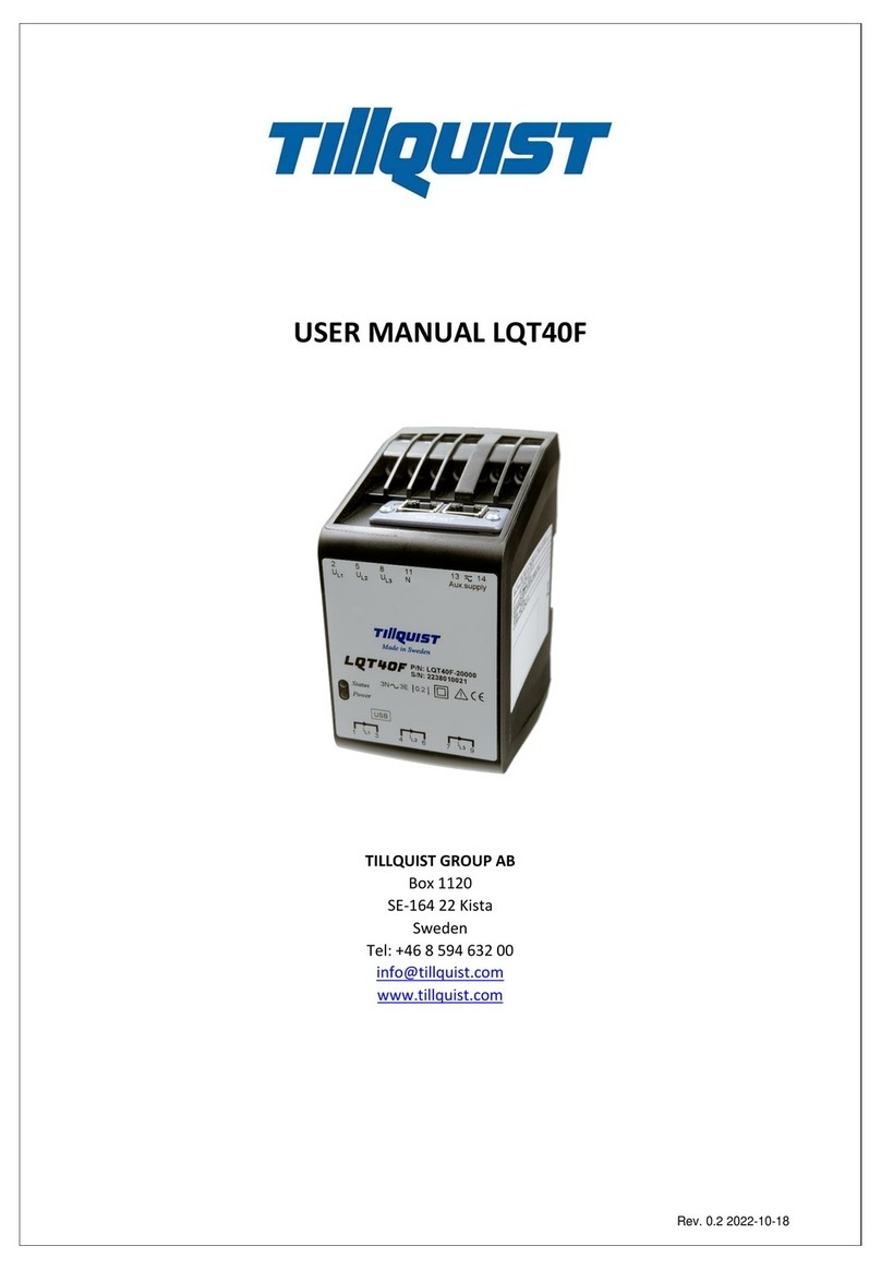TILLQUIST LQT40F user manual