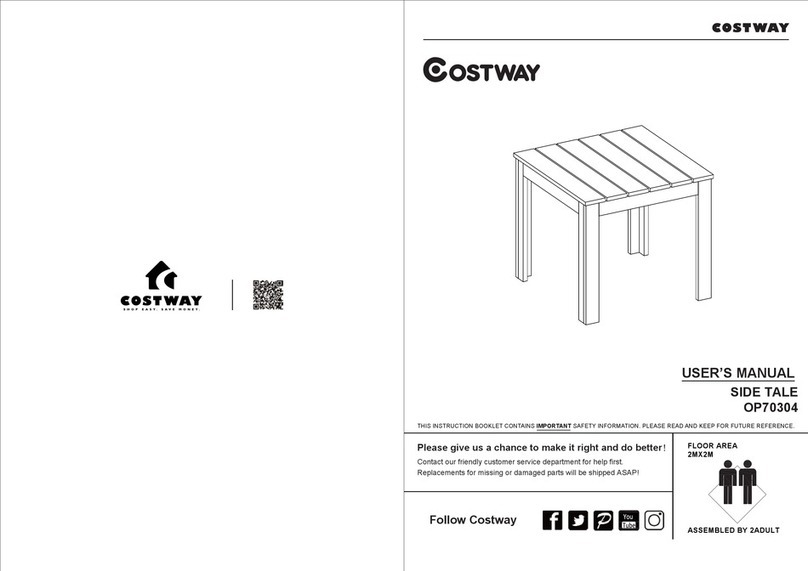 Costway SIDE TALE OP70304 user manual