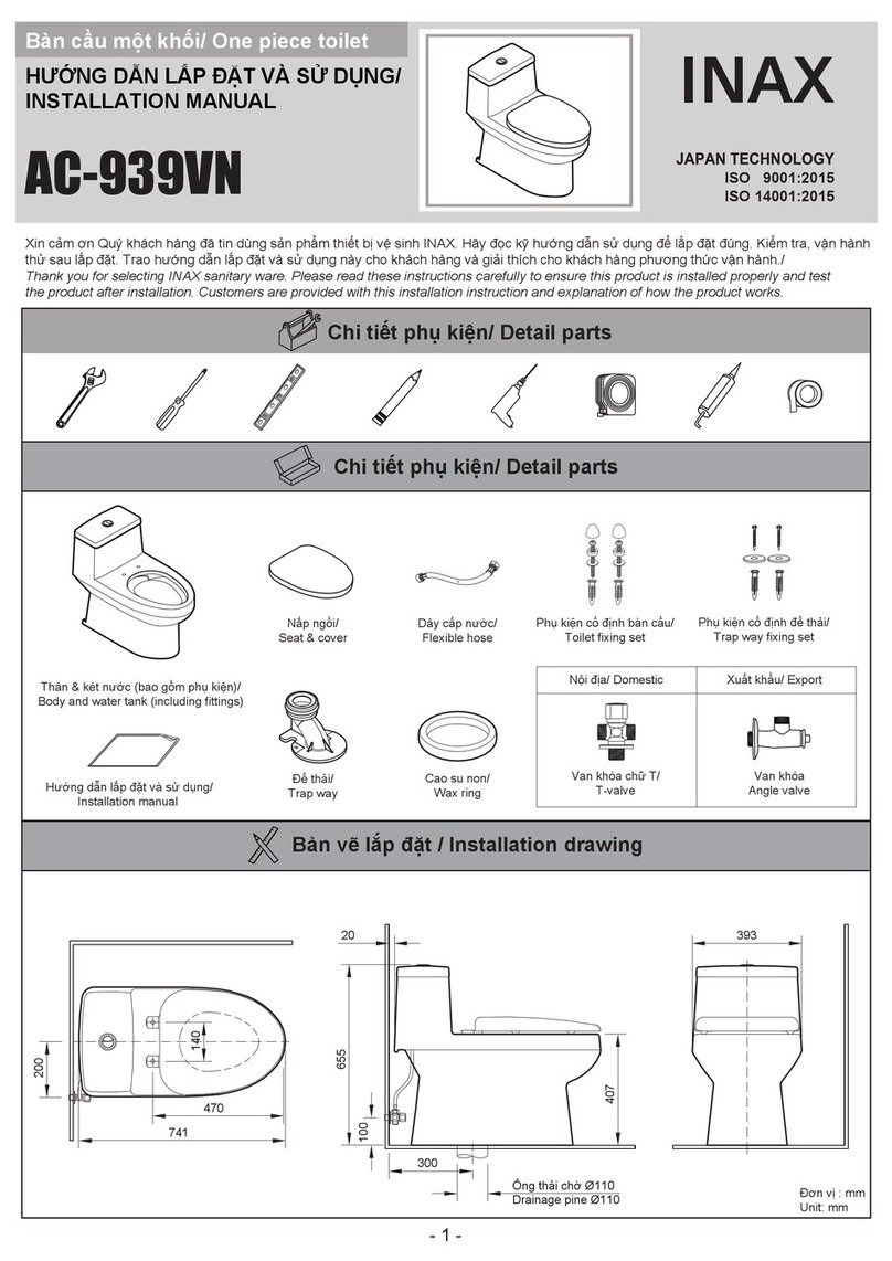 Inax AC-939VN User manual Inax AC-939VN User manual