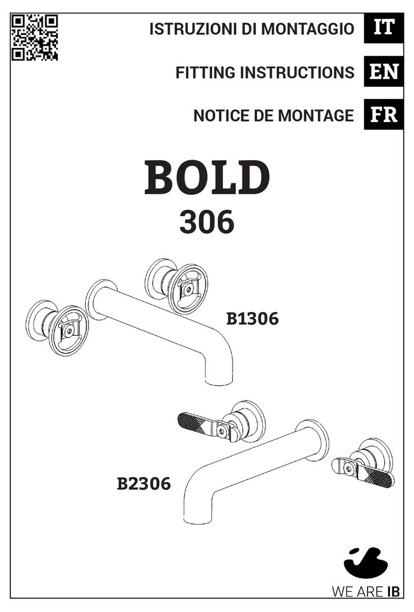 IB RUBINETTI BOLD 306 Fitting instructions