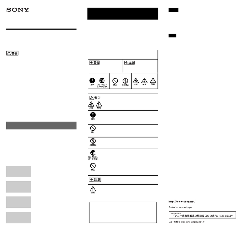 Sony LMP-F250 User manual