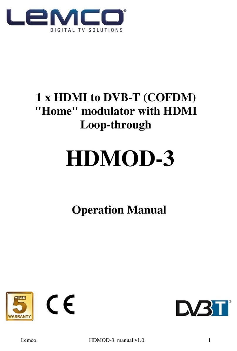 Lemco HDMOD-3 User manual