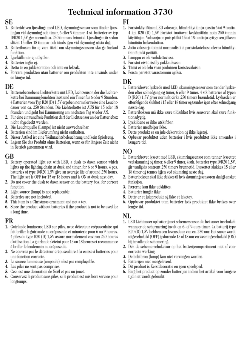 Konstsmide 3730 technical information