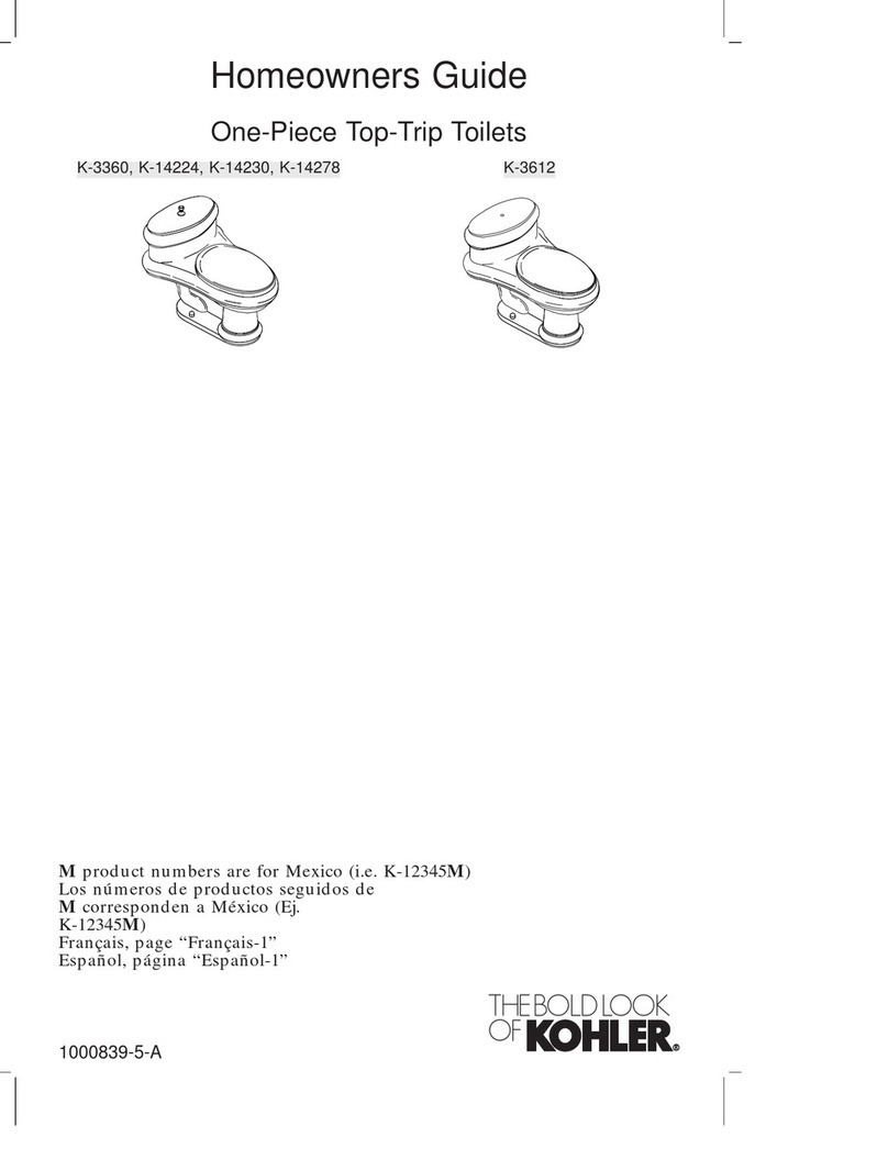 Kohler Revival K-3360 Assembly instructions