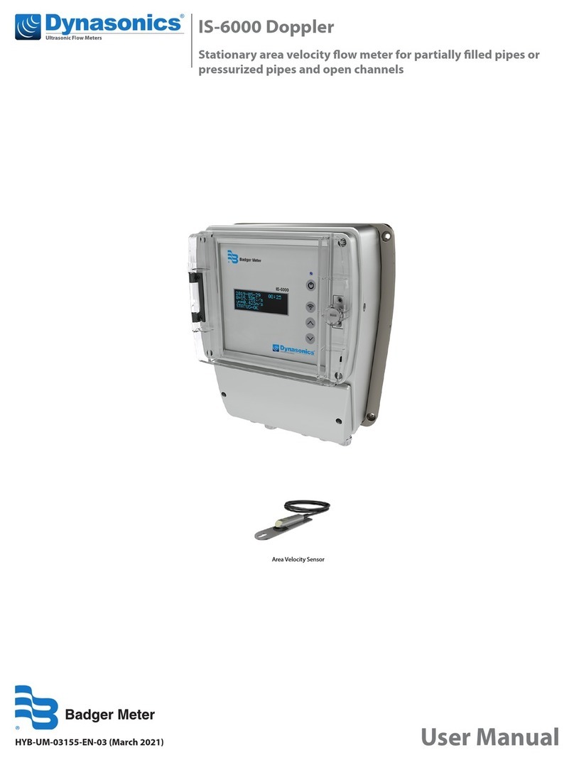 dynasonics Badger Meter IS-6000 Doppler User manual