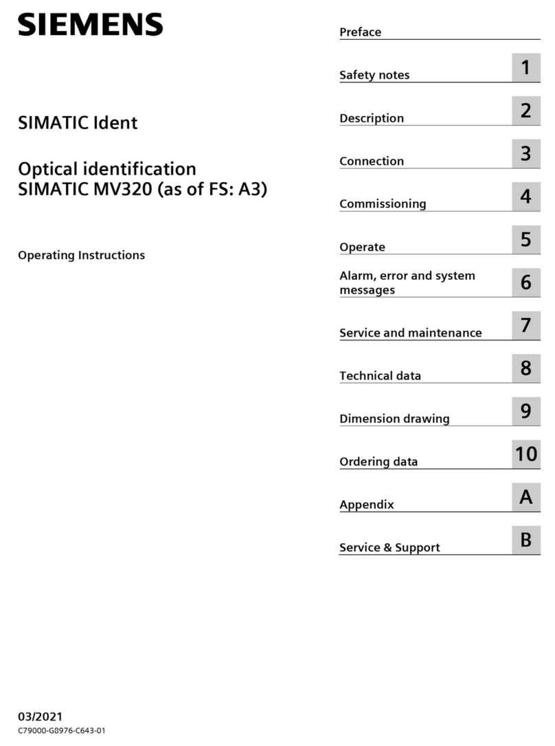 Siemens SIMATIC MV320 User manual
