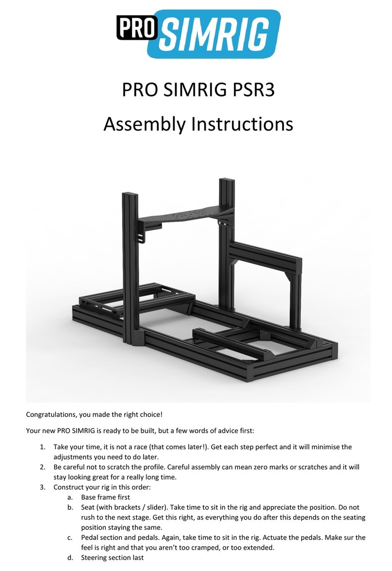 Simrig PRO PSR3 Assembly instructions Simrig PRO PSR3 Assembly instructions