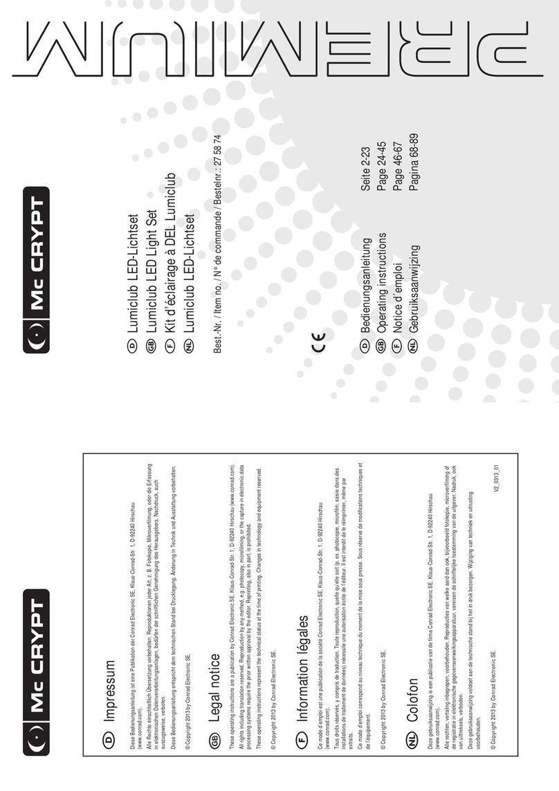 Conrad Premium Mc CRYPT Lumiclub 27 58 74 instruction manual Conrad Premium Mc CRYPT Lumiclub 27 58 74 instruction manual