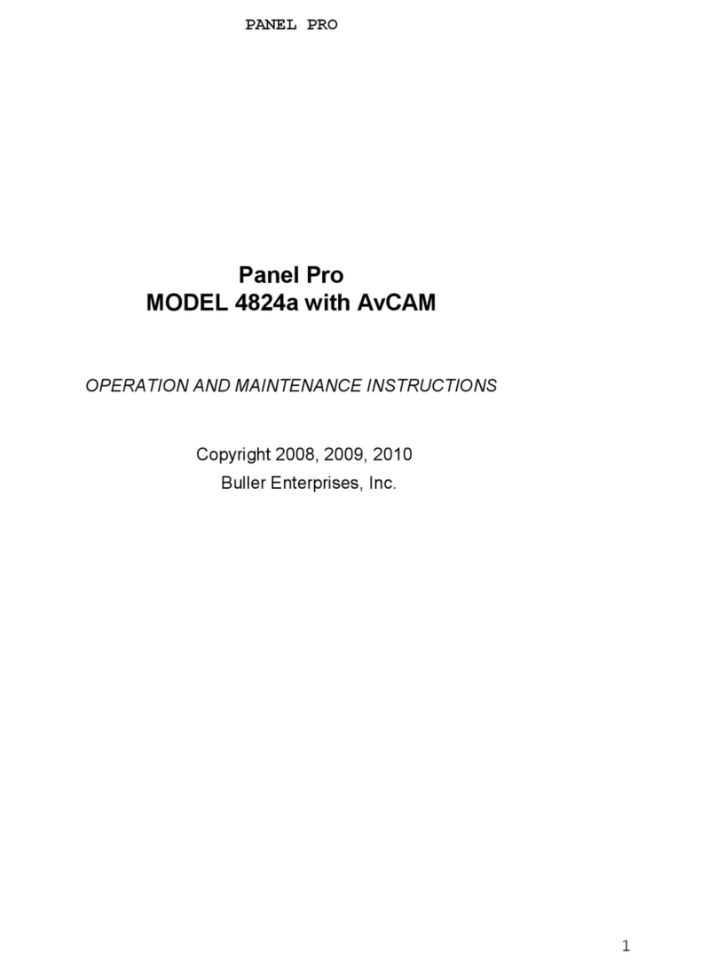 Buller Enterprises Panel Pro Additional Installation, Operation and Maintenance Instructions