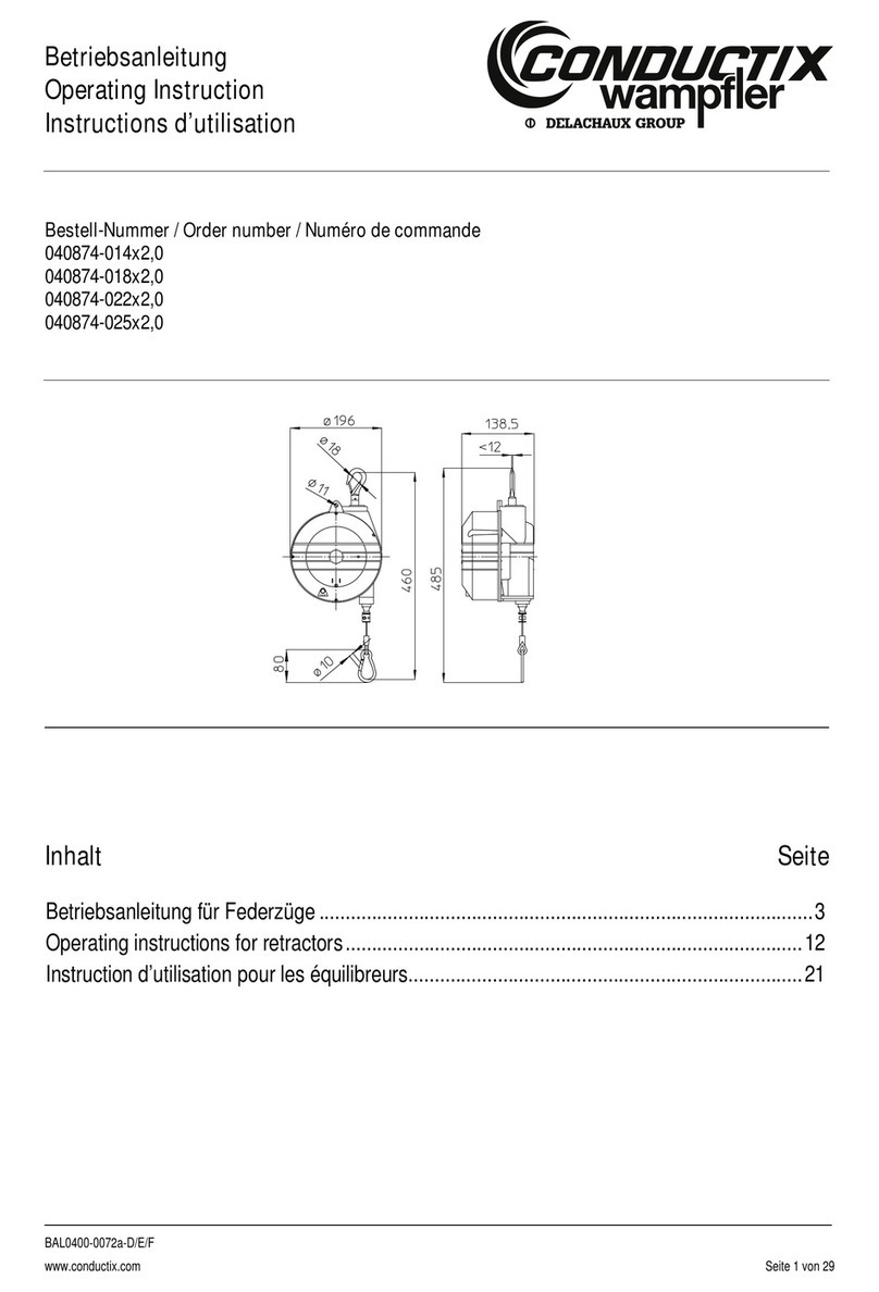 Delachaux Conductix-Wampfler 040874-014x2,0 Operating	 instruction