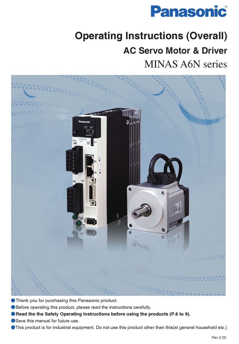 Panasonic MINAS A6N Series operating instructions