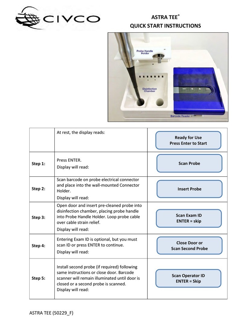 Civco Astra Tee Base Quick start instructions