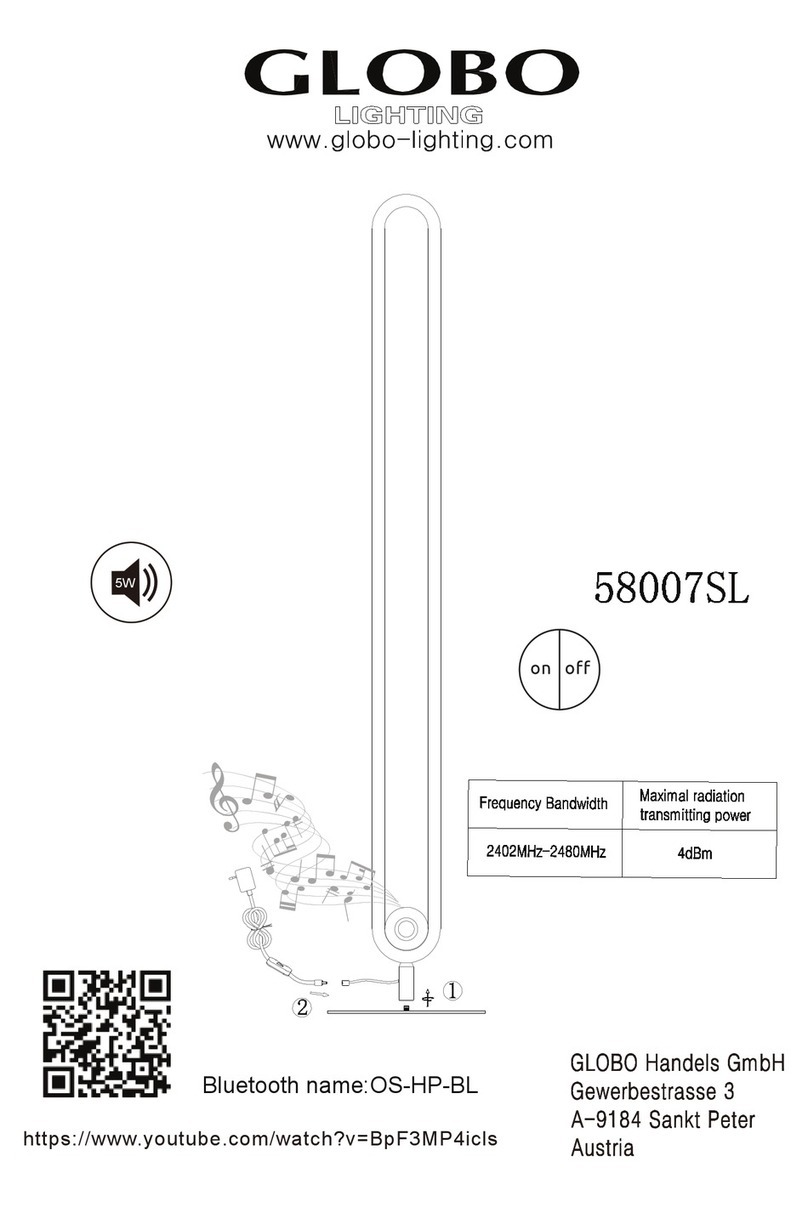 Globo 58007SL Instruction manual