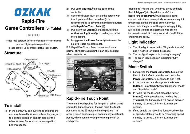 OZKAK JS-62 quick start guide