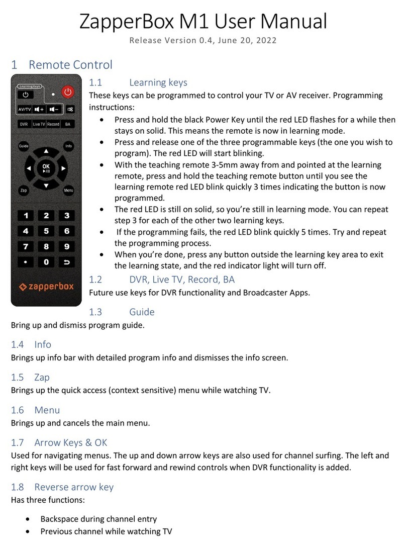 ZapperBox M1 user manual