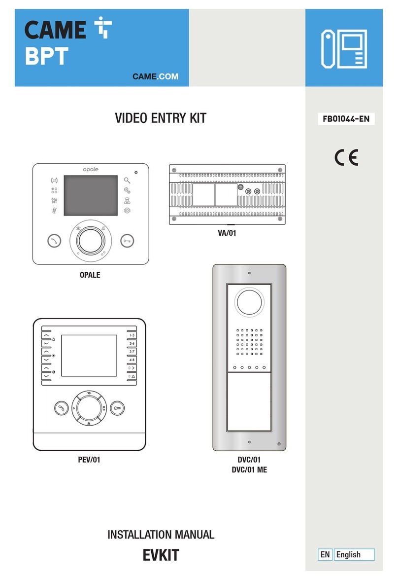 CAME BPT EVKIT installation manual