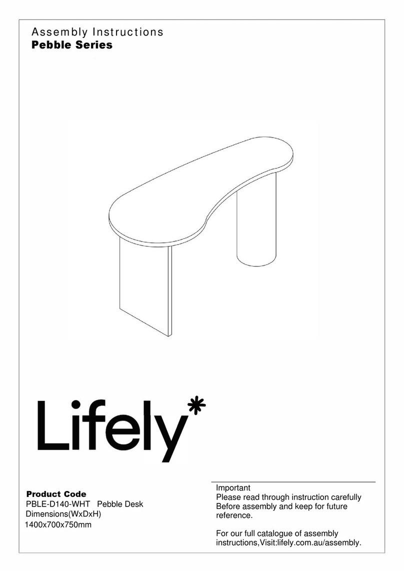 Lifely Pebble PBLE-D140-WHT User manual