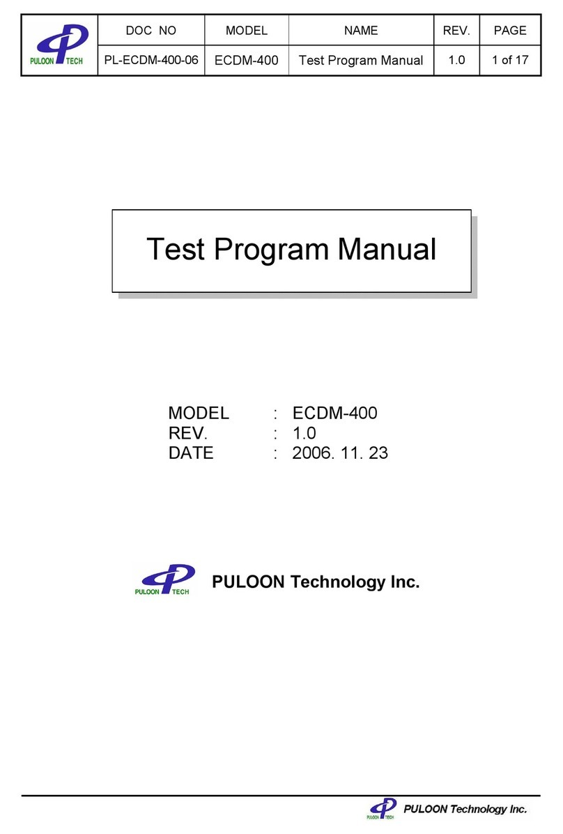 Puloon ECDM-400 User manual
