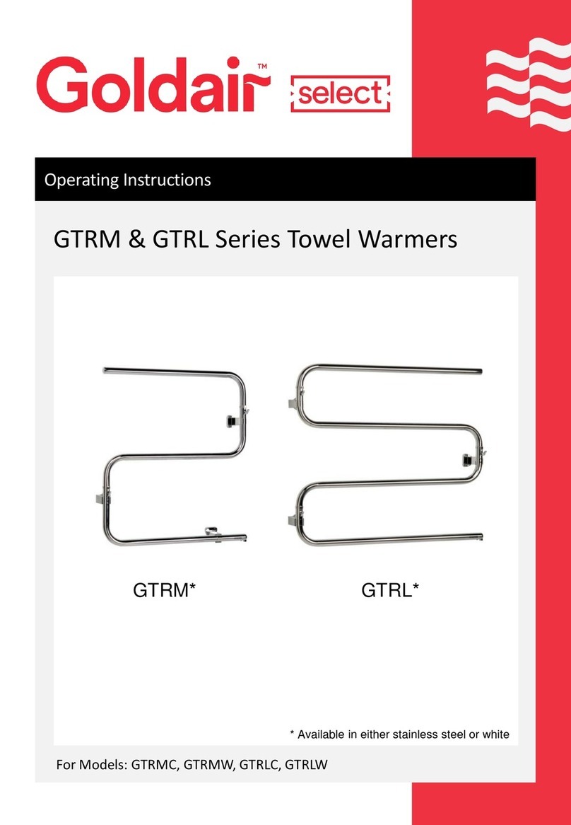 Goldair GTRL Series operating instructions