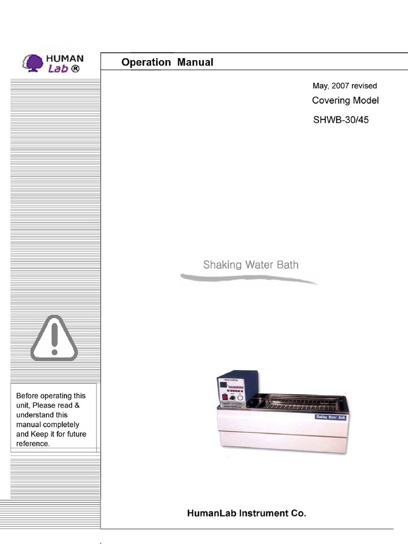 HumanLab SHWB-30 Operation manual