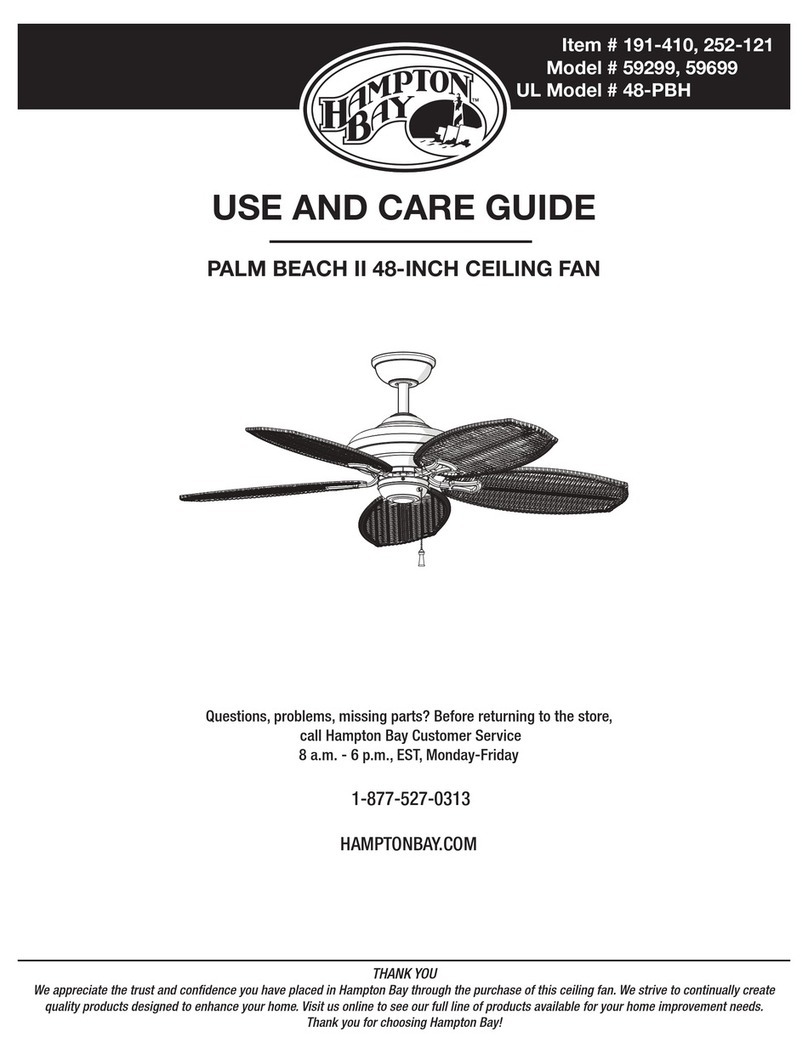 HAMPTON BAY PALM BEACH II 59299 User manual