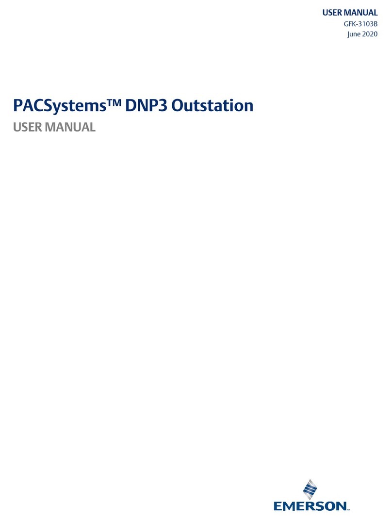 Emerson PACSystems RX3i DNP3 User manual