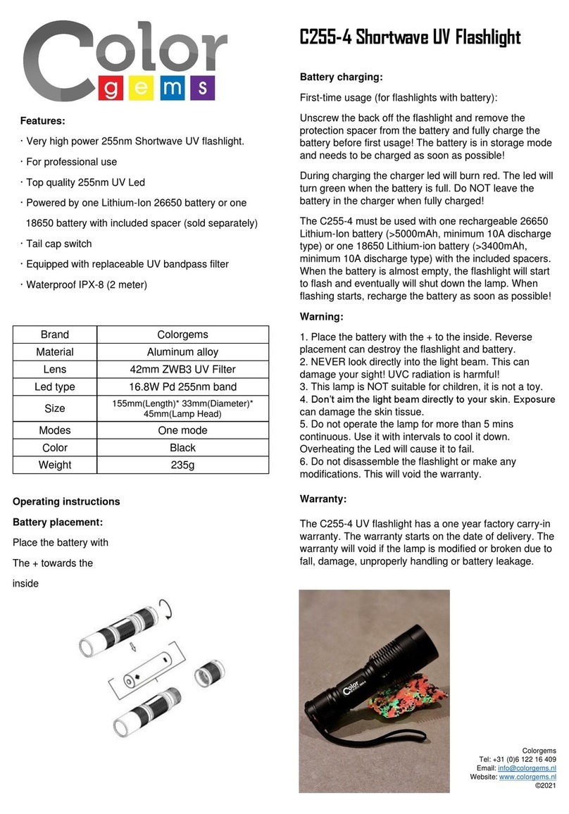 ColorGems C255-4 User manual