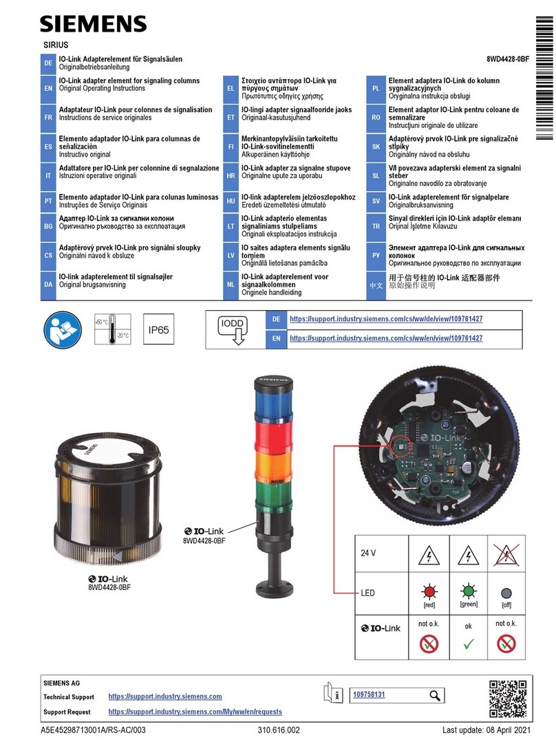 Siemens SIRIUS 8WD4428-0BF User manual Siemens SIRIUS 8WD4428-0BF User manual