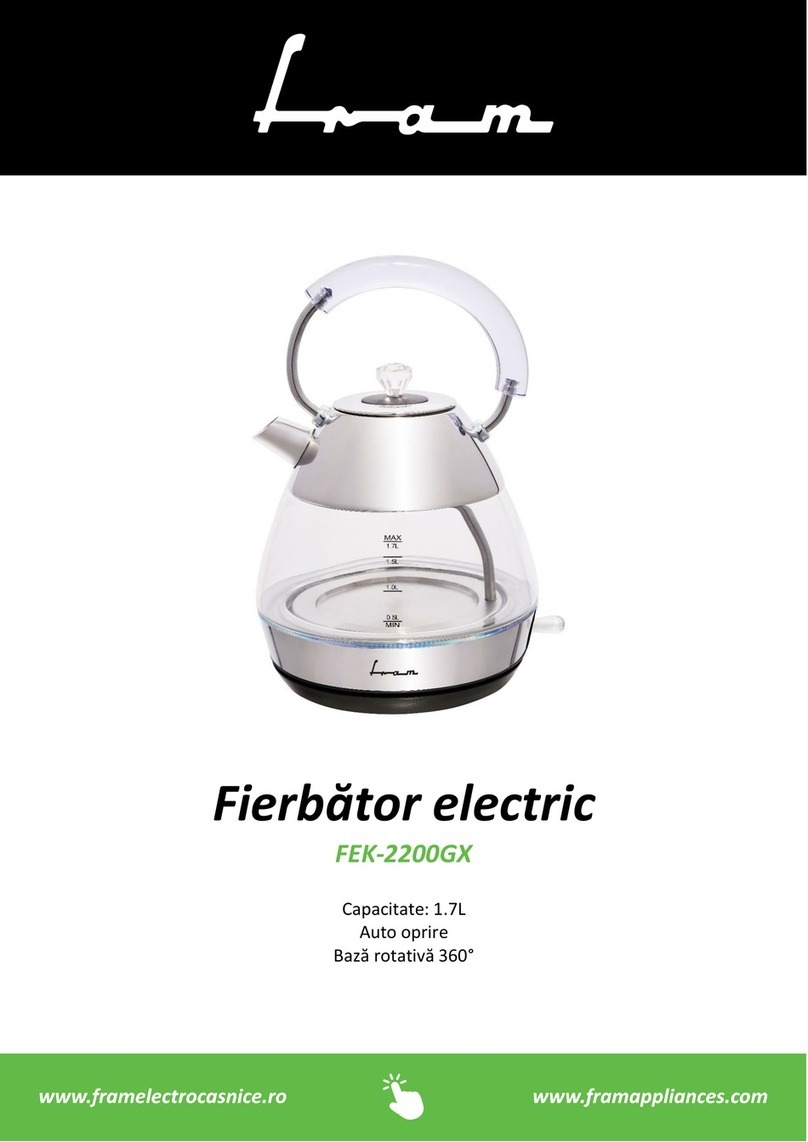 FRAM FEK-2200GX instruction manual