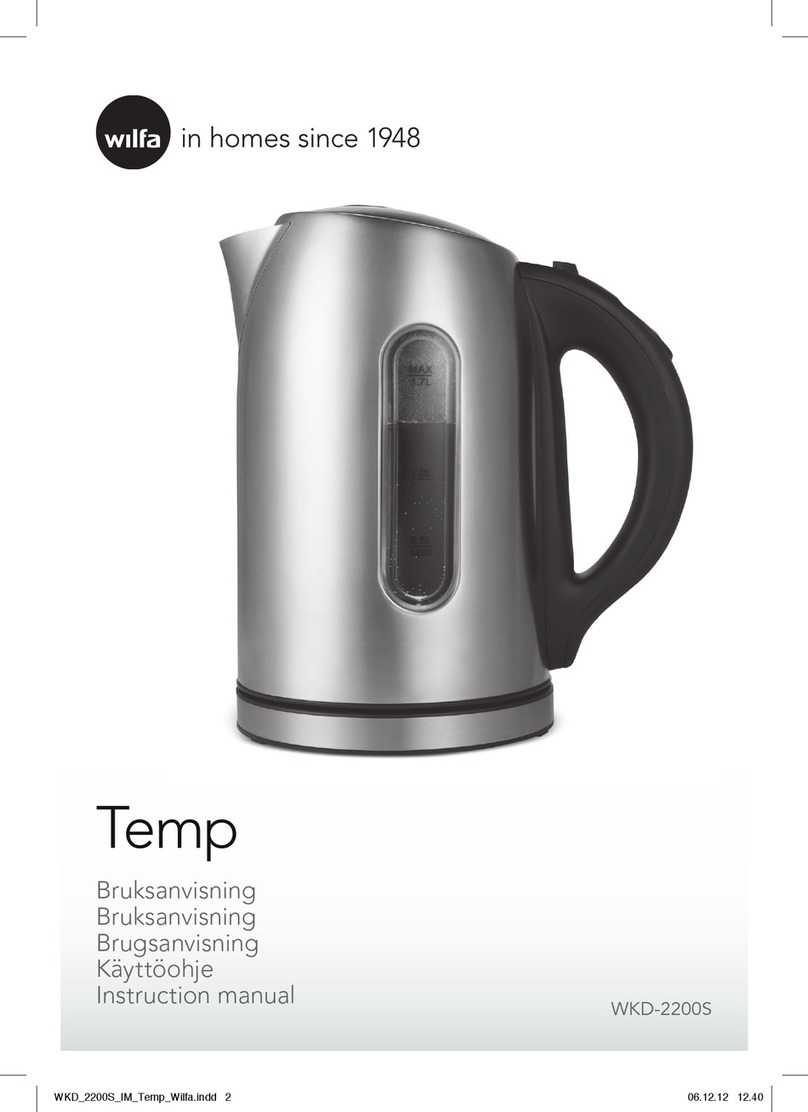 Wilfa Temp WKD-2200S User manual Wilfa Temp WKD-2200S User manual