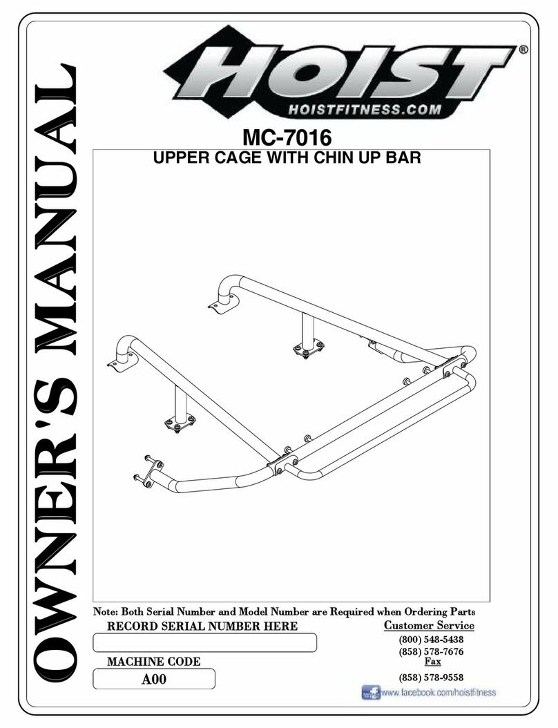 Hoist Fitness MC-7016 User manual Hoist Fitness MC-7016 User manual