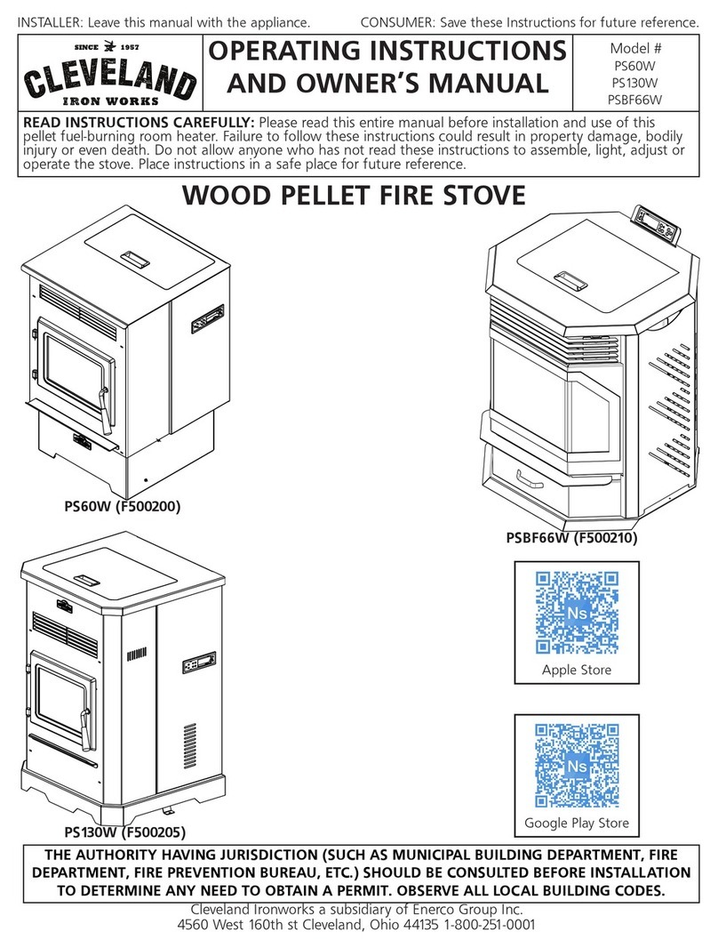 Cleveland PS60W Operating instructions and owner's manual Cleveland PS60W Operating instructions and owner's manual