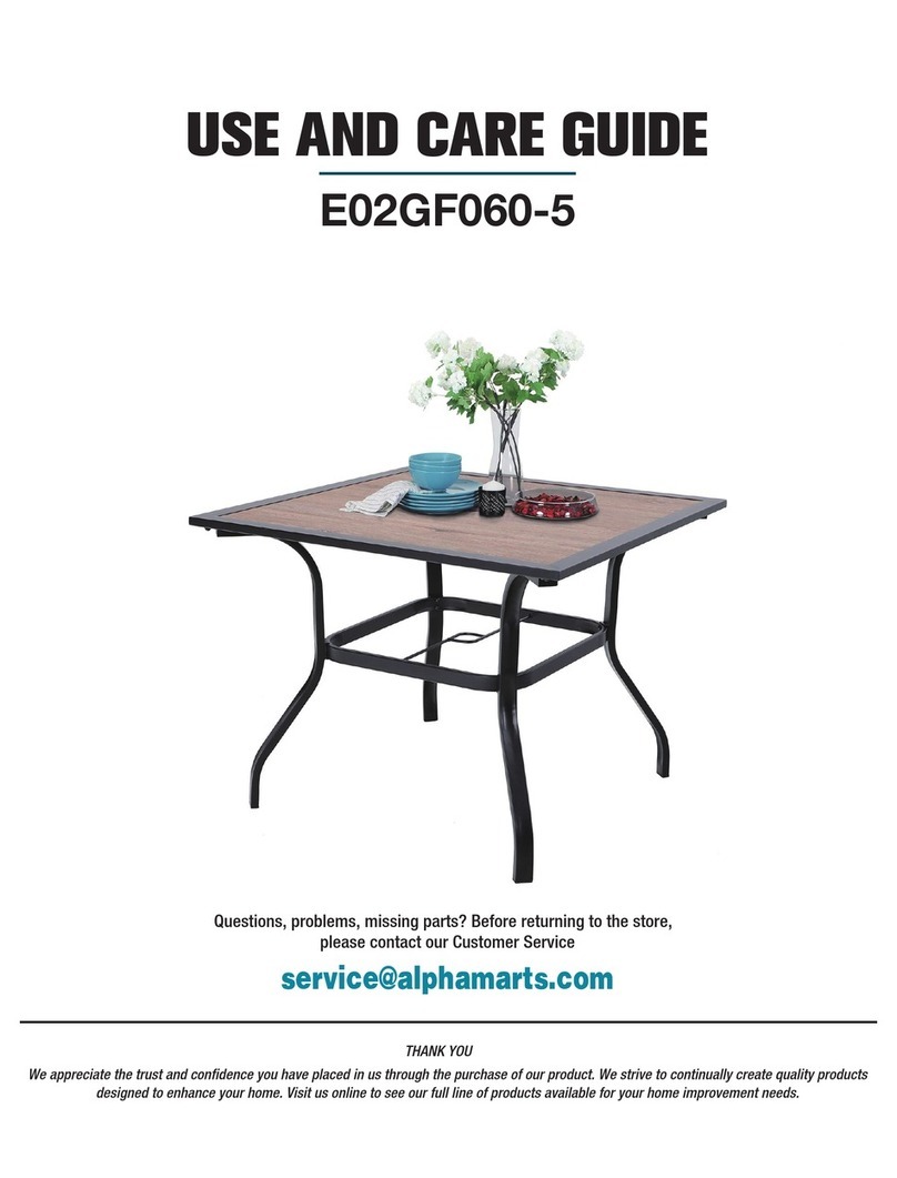 PHI VILLA E02GF060-5 Use and care guide
