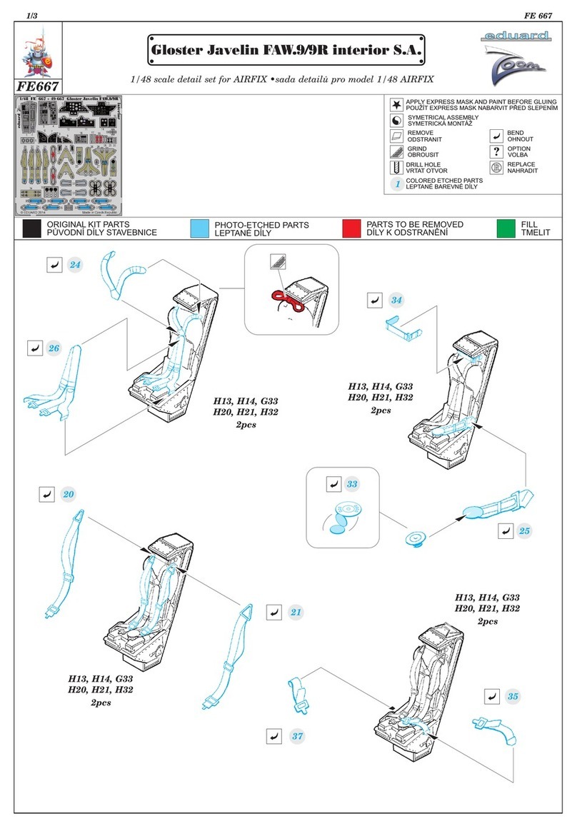 Eduard Zoom Gloster Javelin FAW.9/9R interior S.A. User manual
