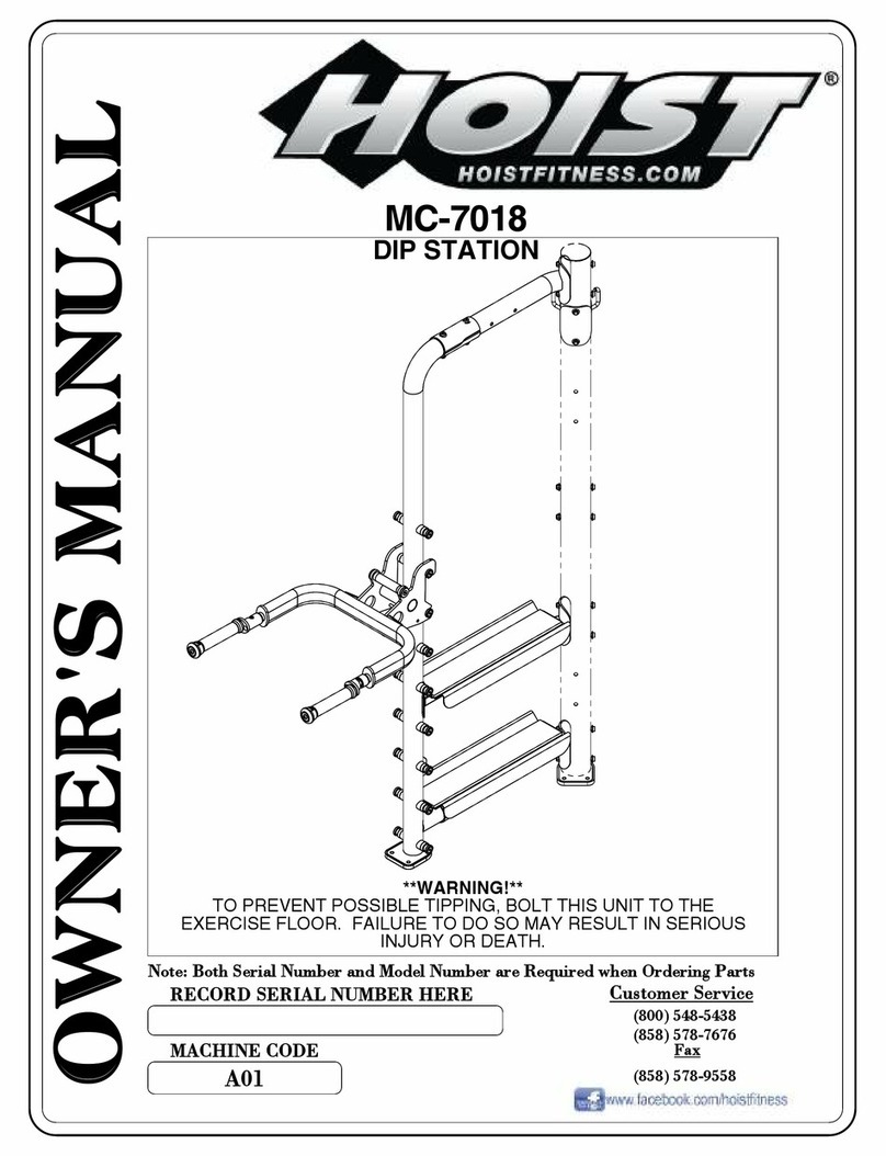 Hoist Fitness MC-7018 User manual