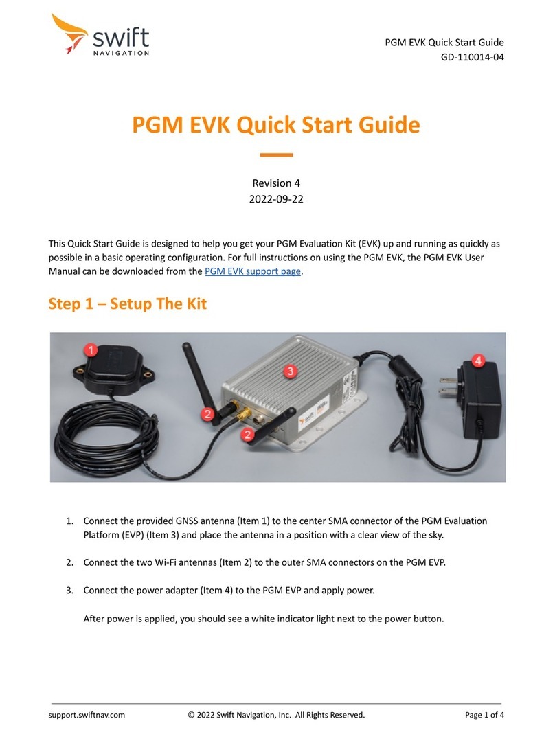 Swift Navigation PGM EVK quick start guide