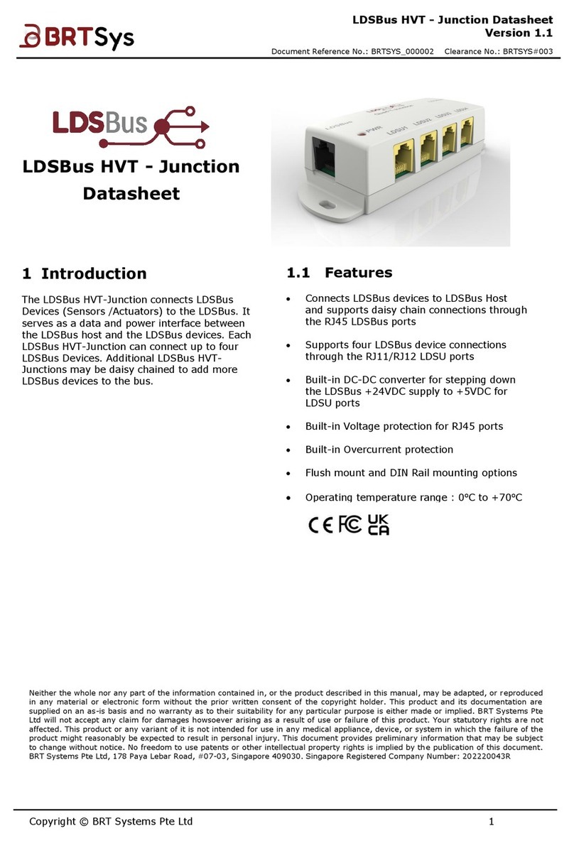 BRT Systems LDSBus LA010101A manual