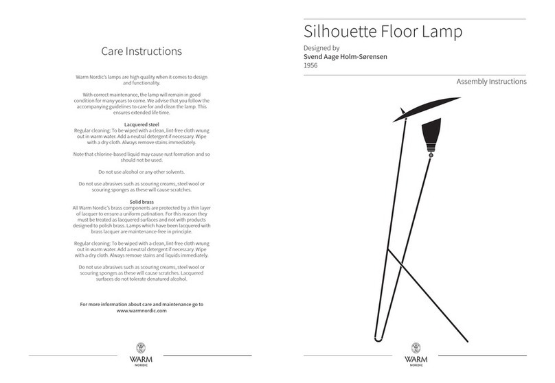 WARM NORDIC Silhouette Assembly instructions