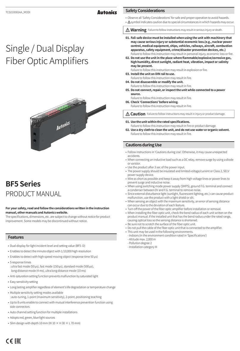 Autonics BF5 Series User manual