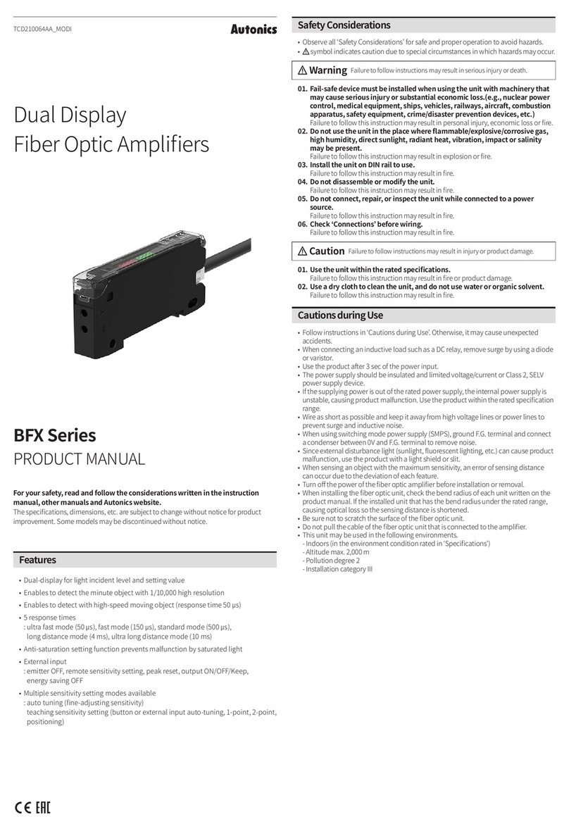 Autonics BFX Series User manual