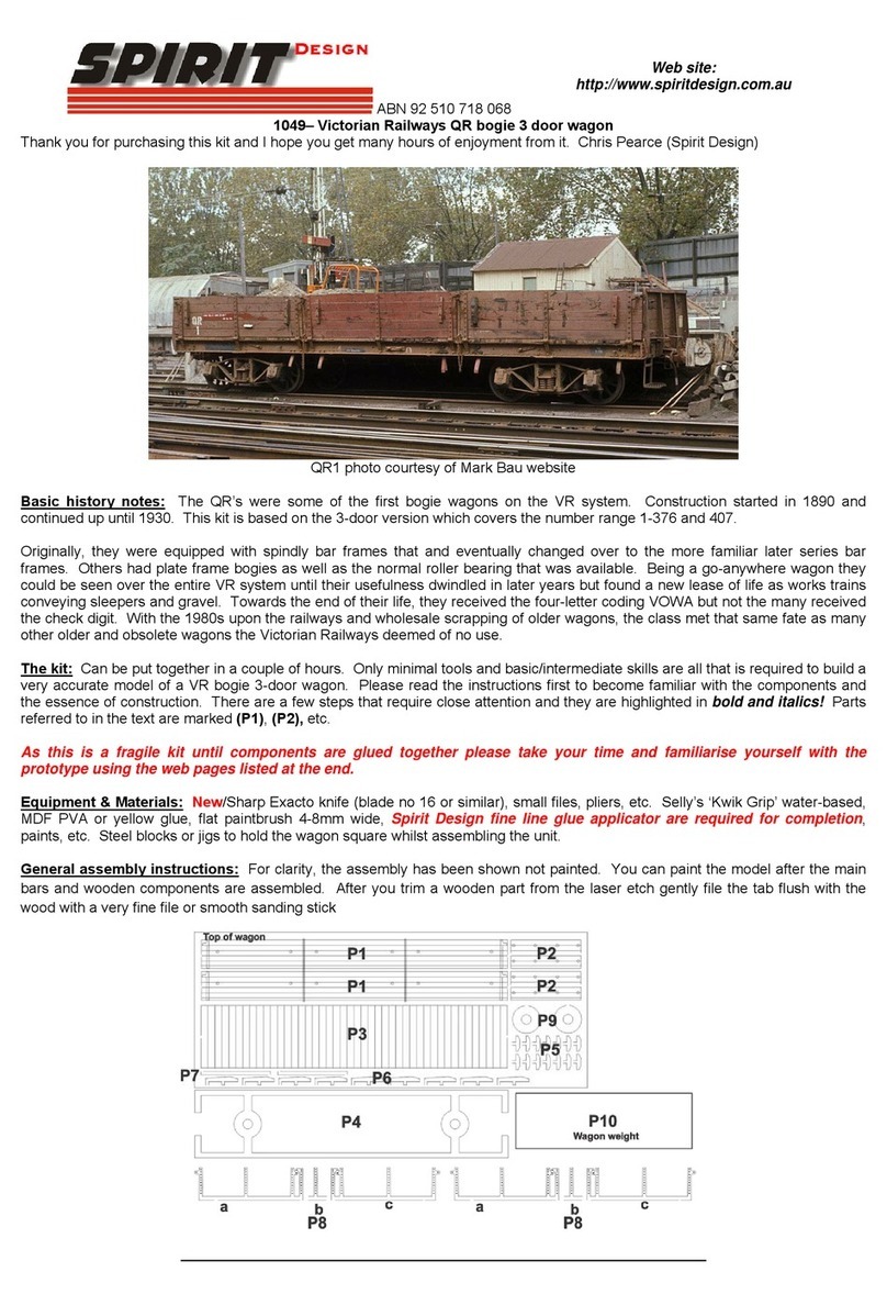 Spirit Victorian Railways QR bogie 3 door wagon Assembly