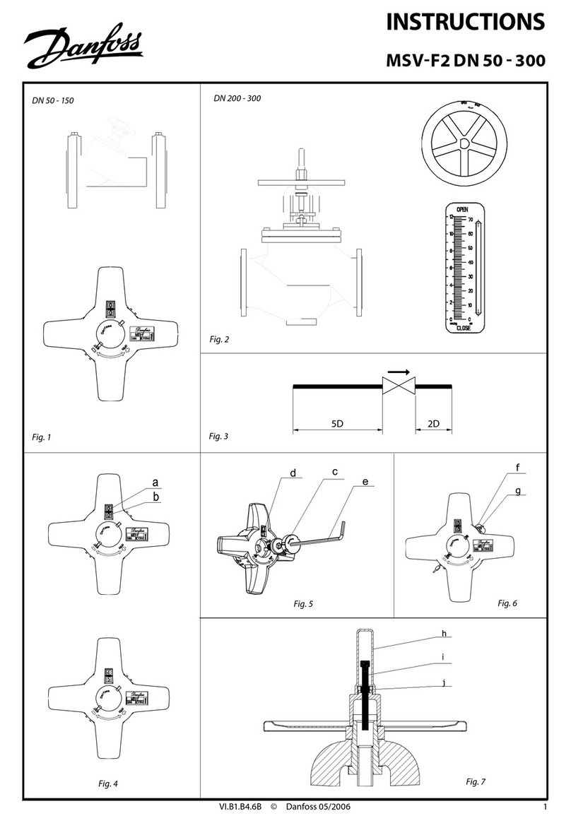 Danfoss MSV-F2 DN 50 User manual