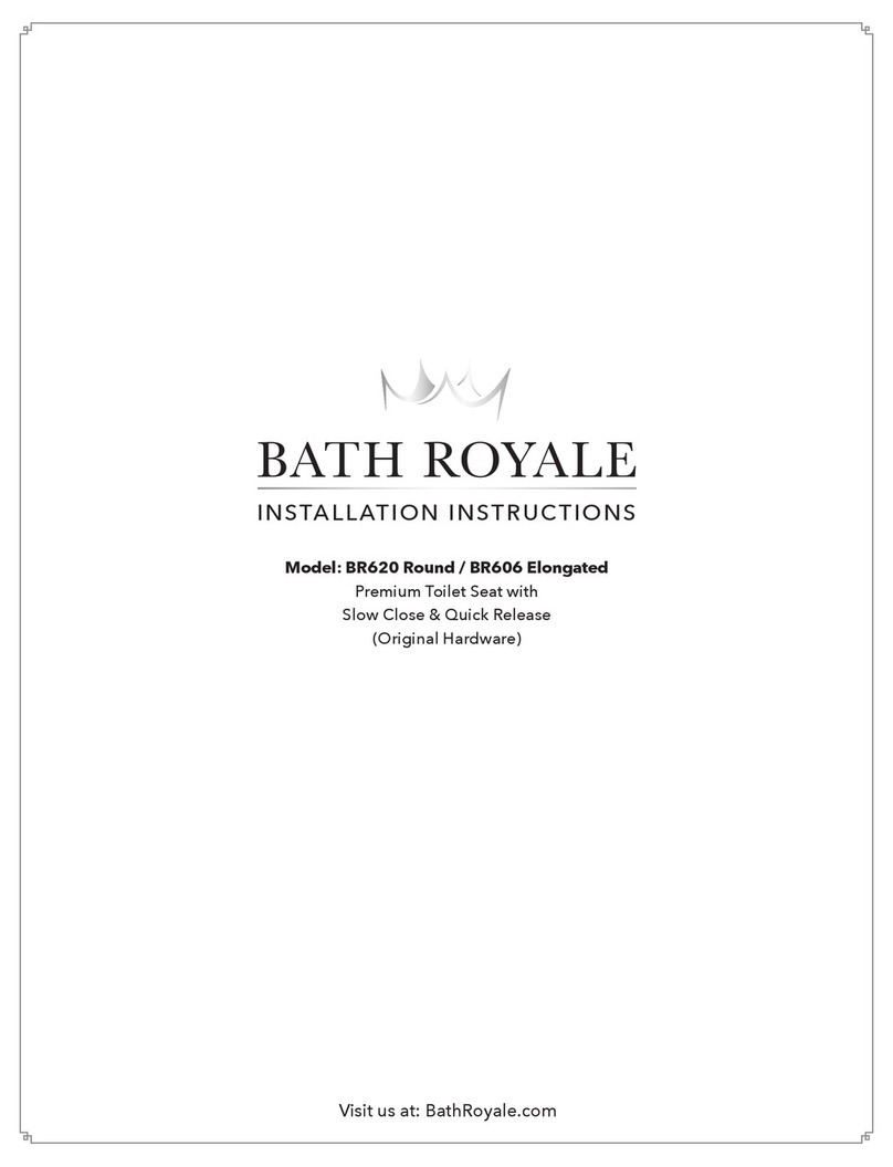 Bath Royale BR620 installation instructions