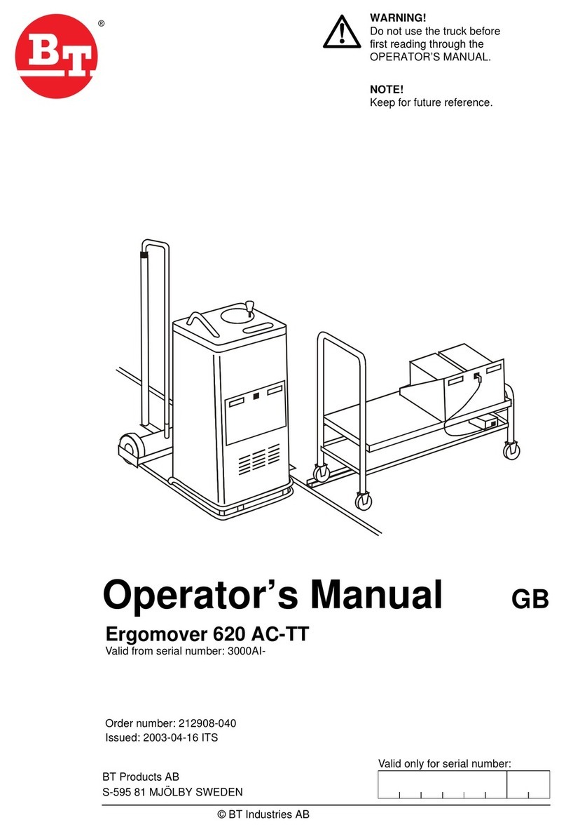 BT Ergomover 620 AC-TT Operator's manual