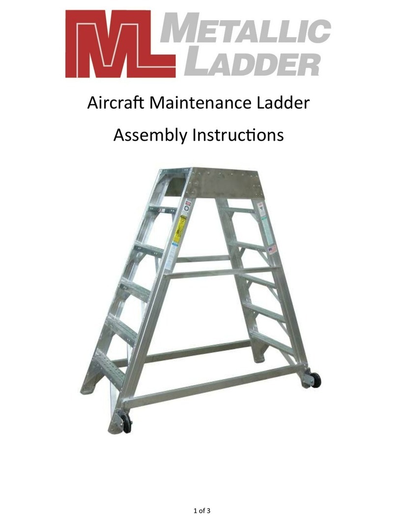 METALLIC LADDER Aircraft Maintenance Ladder Assembly instructions