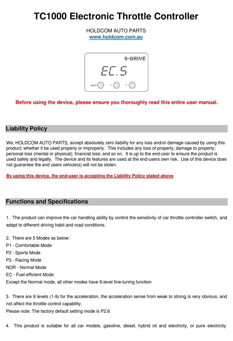 HOLDCOM AUTO PARTS TC1000 manual