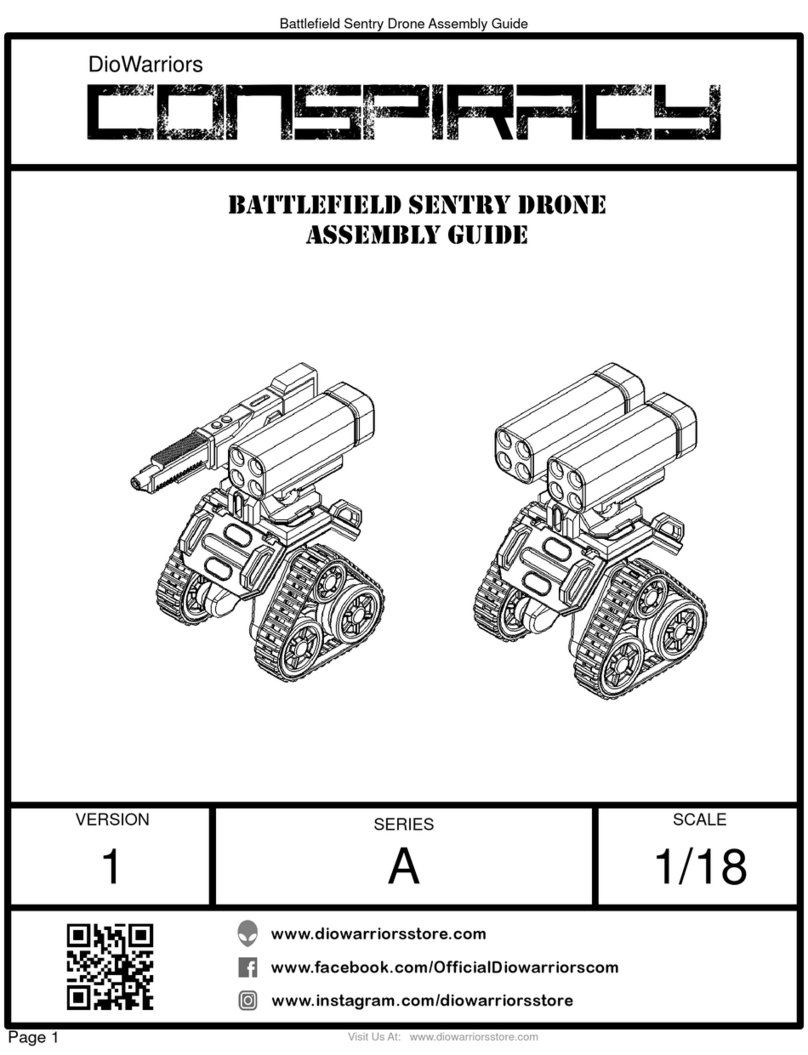 DioWarriors Conspiracy BATTLEFIELD SENTRY DRONE Assembly guide