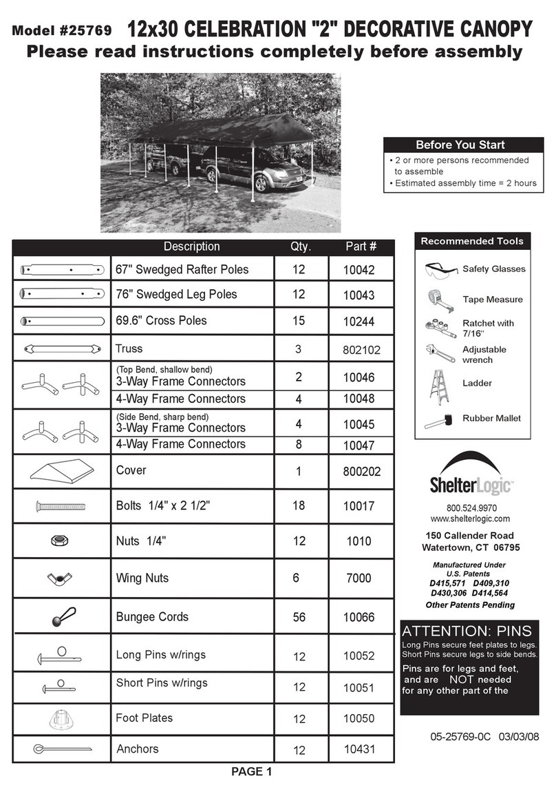 ShelterLogic 25769 instructions
