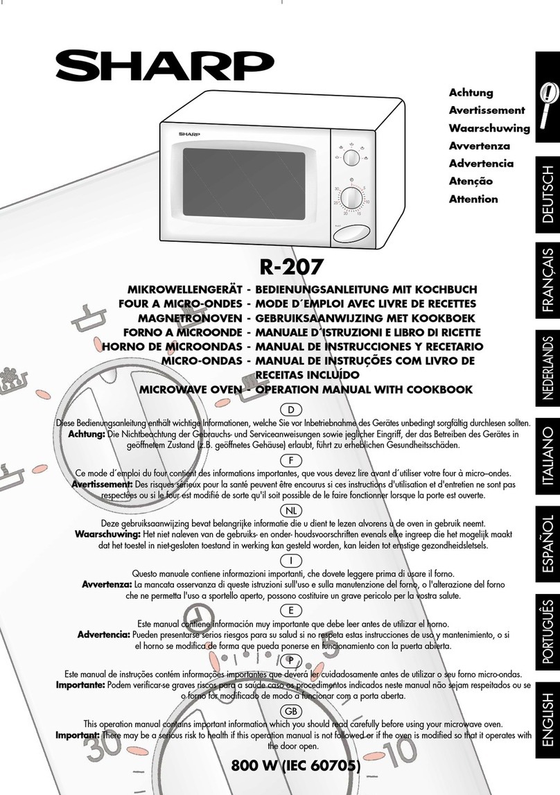 Sharp R-207 Instruction Manual