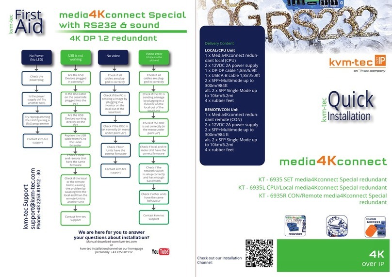 Ihse kvm-tec media4Kconnect KT-6935 Quick installation